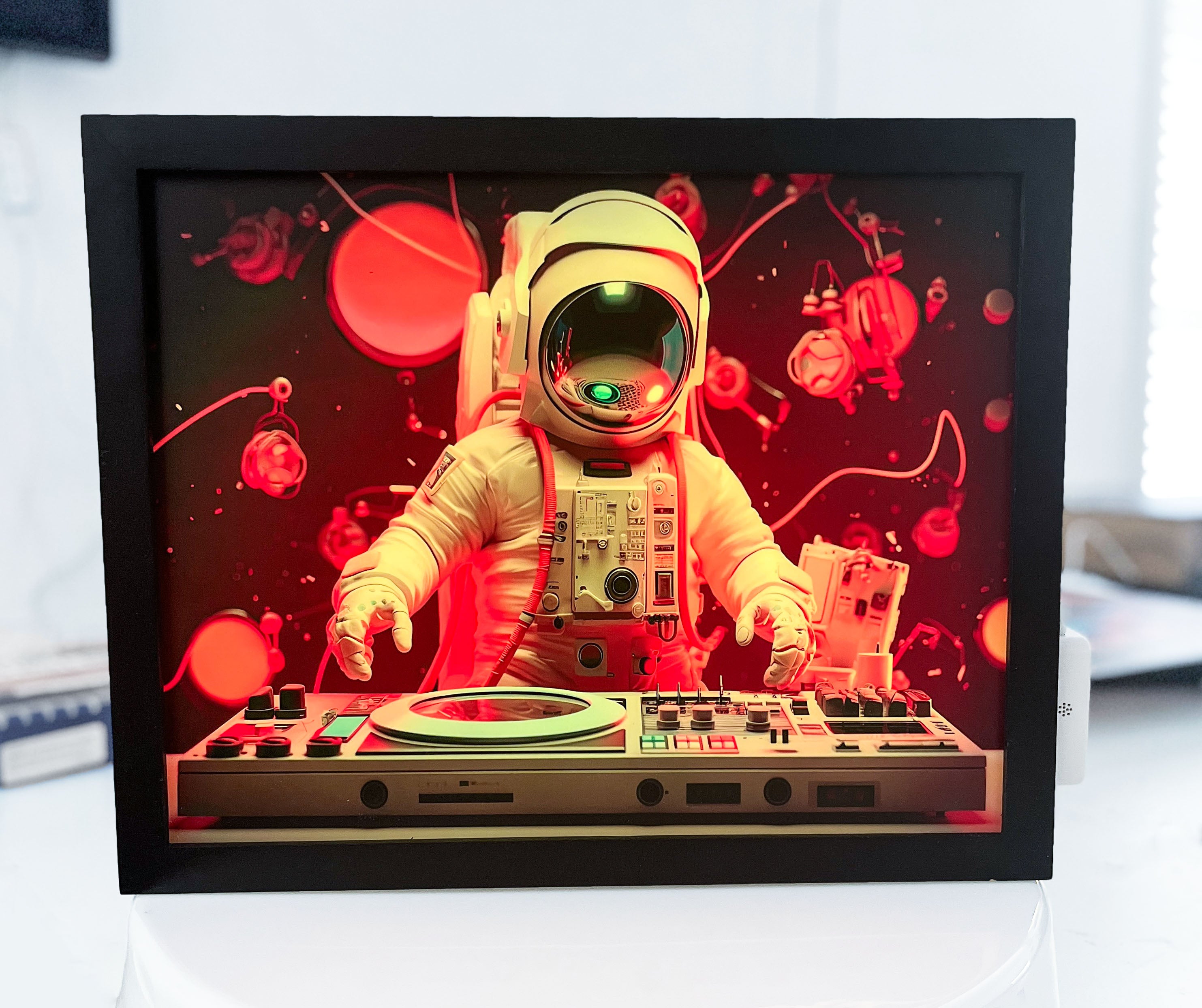 Astro DJ Light-Up Wall Art