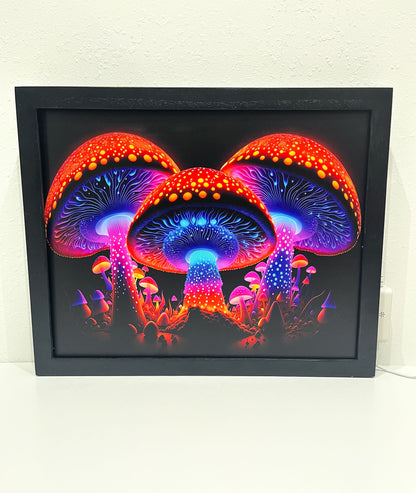 Enchanted Mushroom Light Up Wall Art