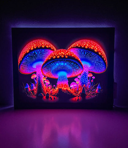 Enchanted Mushroom Light Up Wall Art