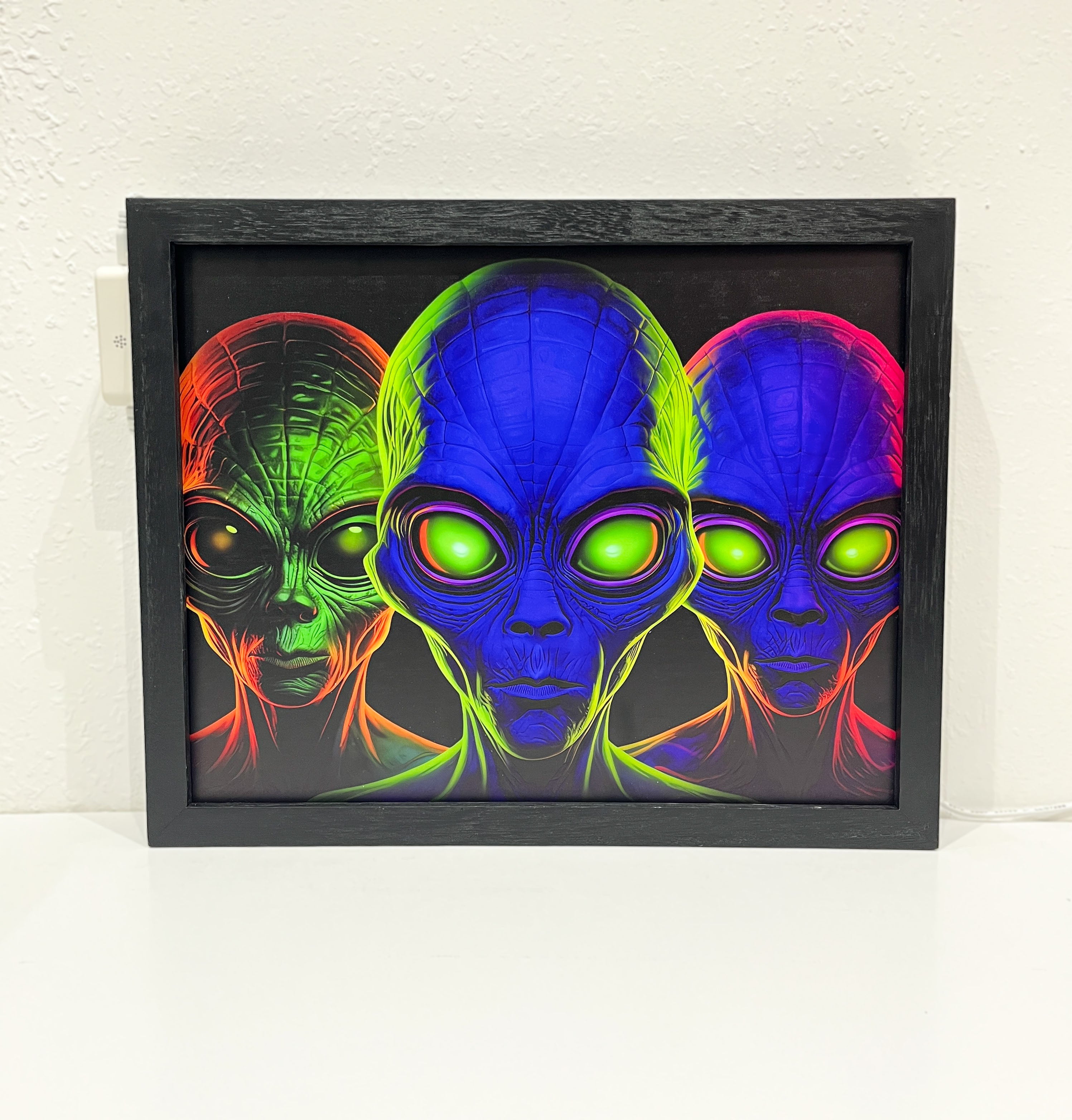 Alien Light Up Wall Art