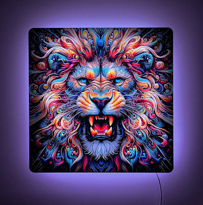 Roaring Lion Floating LED Wall Decor