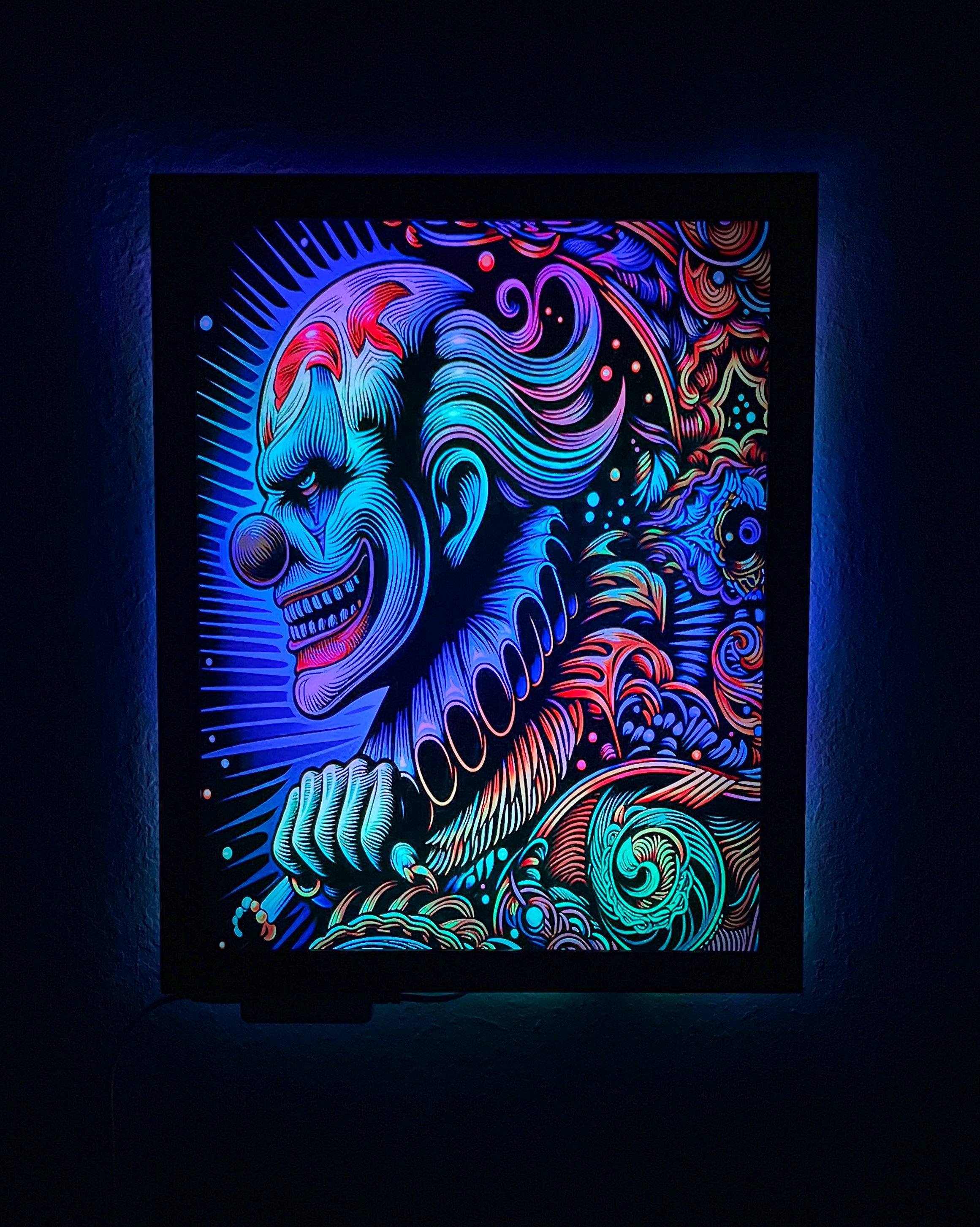 Creepy Clown LED Wall Decor