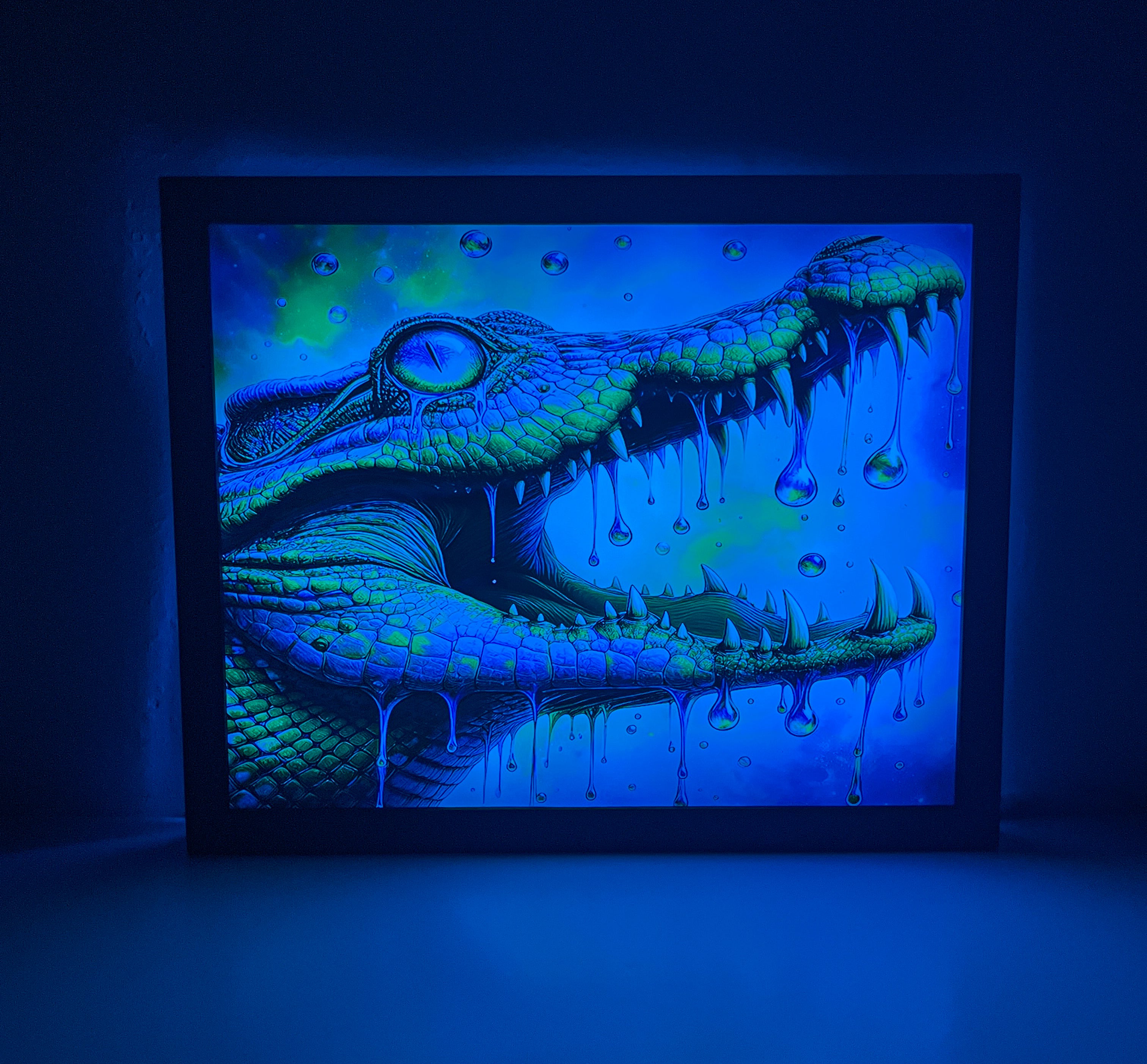 Crocodile Tears LED Wall Art