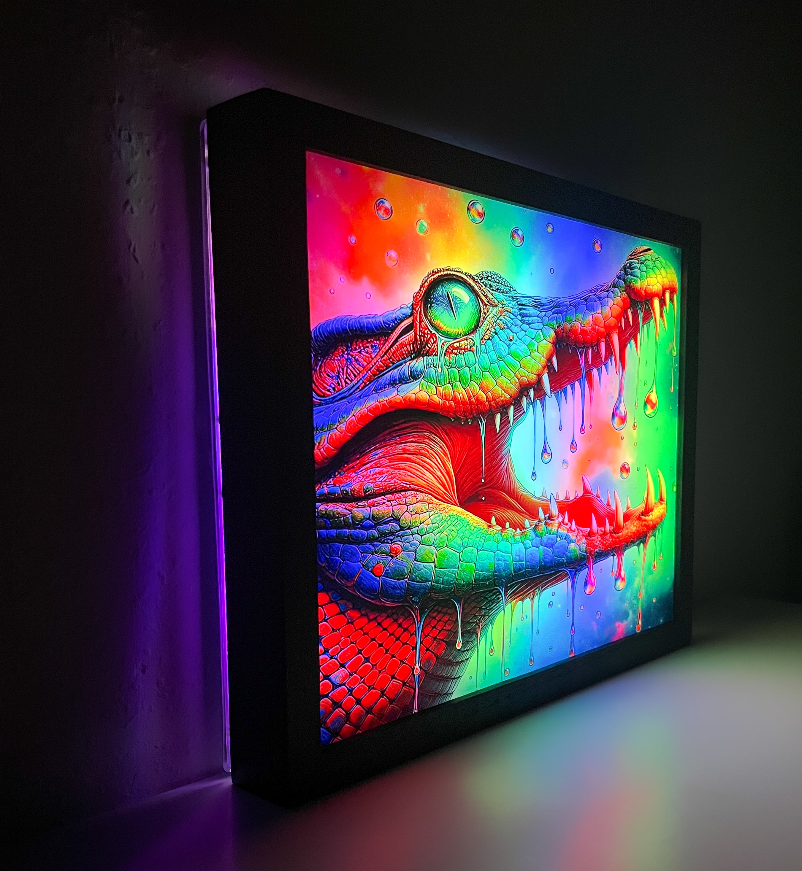 Crocodile Tears LED Wall Art