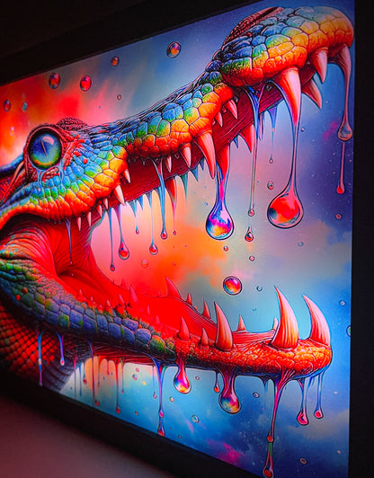 Crocodile Tears LED Wall Art