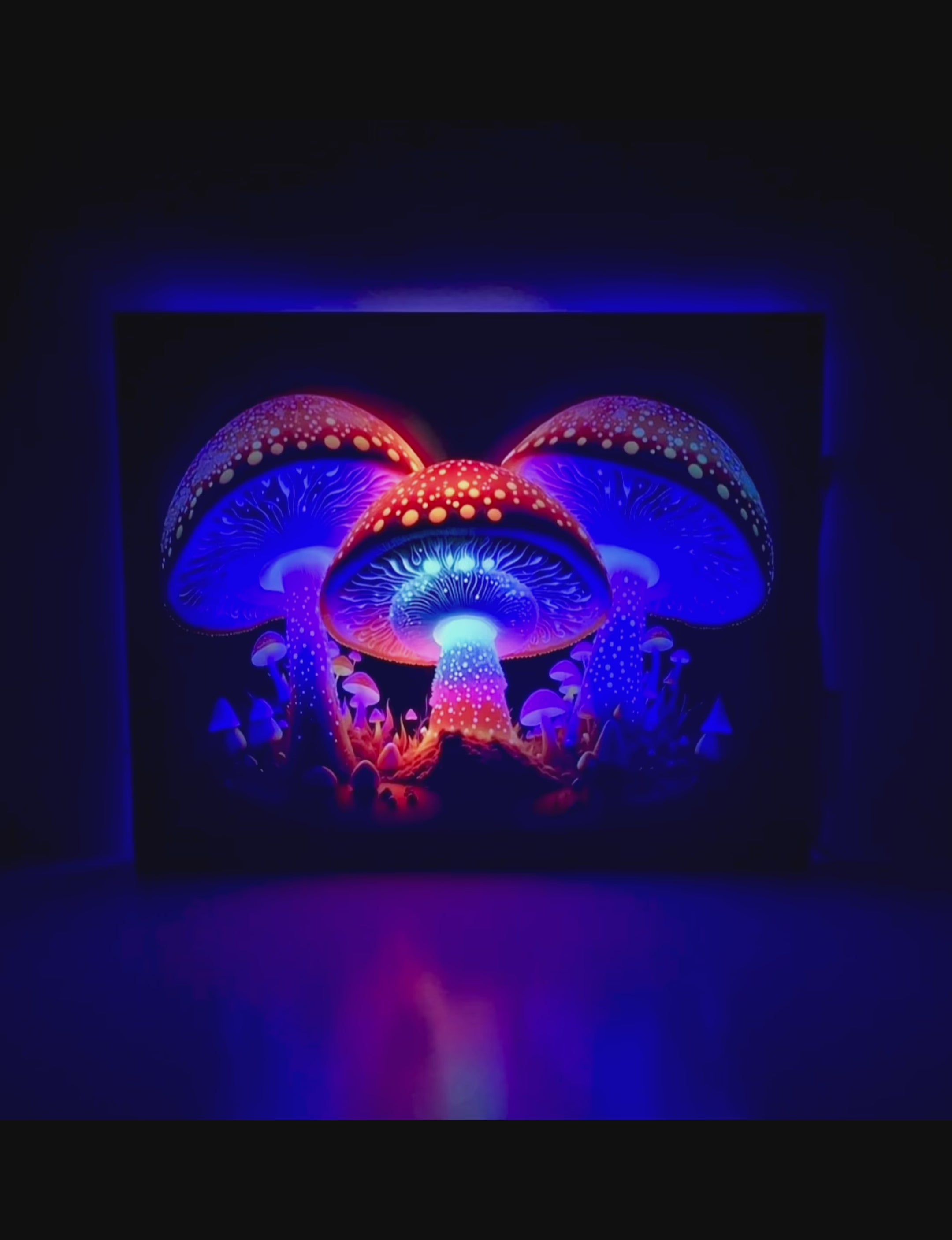 Enchanted Mushroom Light Up Wall Art